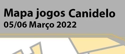 Mapa Jogos Canidelo – 5 e 6 de Março